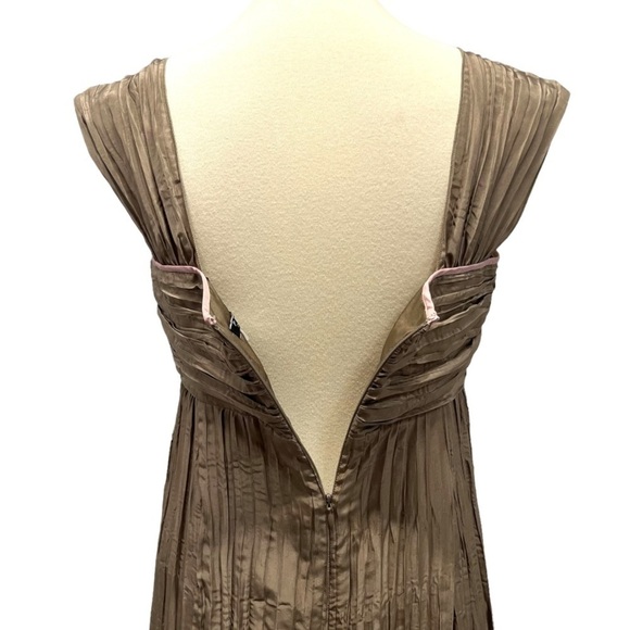 Peruvian Connection Crinkle Silk Dip Dye Brown & Pink Dress Women’s 8 - Picture 8 of 14